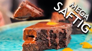 Das Geheimnis der besten veganen Brownies  mega saftig [upl. by Fowkes458]