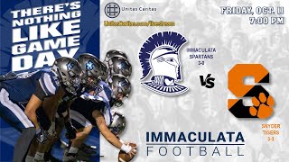 Immaculata vs Snyder  10112024 Homecoming and 30th Anniversary of 1994 State Championship [upl. by Belia618]