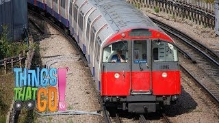 LONDON UNDERGROUND TRAIN   Trains For Kids  Things That Go TV [upl. by Jolyn]