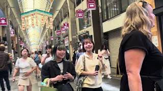 Walking Tour of Nishiki Market Known as Kyotos Market in Kyoto Japan 4K HD [upl. by Seessel]