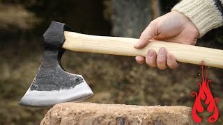 Blacksmithing  Forging a bearded axe [upl. by Branham]