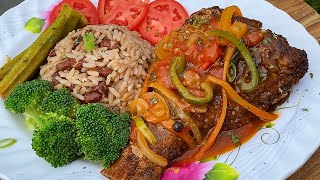 Brown Stewed Fish Jamaican Style Easy amp Delicious Stew Red Snapper [upl. by Bigot]