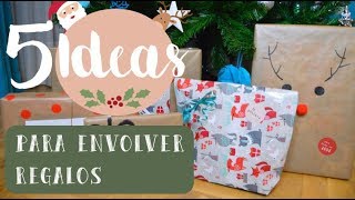 ENVOLVER REGALOS DE FORMA ORIGINAL 5 Ideas DIY Lorena Gil [upl. by Arbmat]