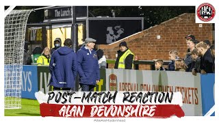 🎙 POSTMATCH REACTION vs Boreham Wood Alan Devonshire [upl. by Niggem]