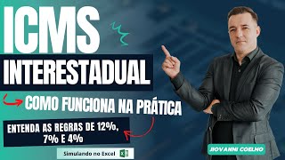 ICMS INTERESTADUAL COMO FUNCIONA NA PRÁTICA │ Aprenda suas regras de 12 7 e 4 [upl. by Adnole]