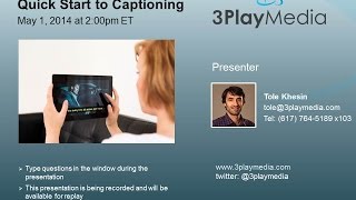 Quick Start to Captioning and Subtitling [upl. by Fromma654]