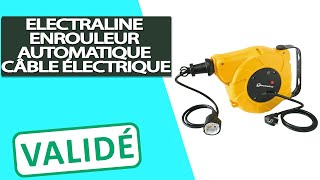 Avis Enrouleur de cable électrique automatique Electraline à ressort [upl. by Nnylf]