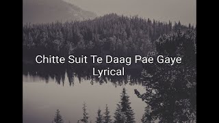 Chite Suit Te Daag Pe Gaye Lyrical  Geeta Zaildar  shorts [upl. by Haas]