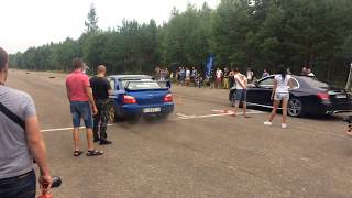 Subaru Impreza WRX STI 600 Hp vs MercedesBenz Е63 AMG [upl. by Idolem100]