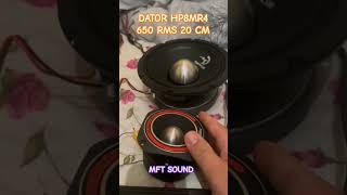 DATOR HP8MR4 650 RMS 20 CM  dator hp8mr4 datorhp8mr4 midrange mftsound midbass sessistemi [upl. by Natanhoj]