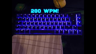 Typing 280 wpm  World Record [upl. by Atekal]