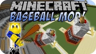 Minecraft BASEBALL MOD [upl. by Eeltrebor]