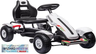 Aosom Kids Pedal Go Kart Outdoor Ride on Toys with Adjustable Seat Review [upl. by Idnal200]