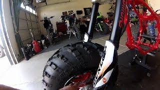 Honda 350x with KTM Inverted Forks Update [upl. by Medea873]