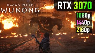 Black Myth Wukong  RTX 3070  1080p vs 1440p vs 4K FSR [upl. by Lah]