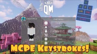 Minecraft Bedrock Keystrokes for Mobile DMOD Client Update Keystrokes and Godly UI [upl. by Llirred930]