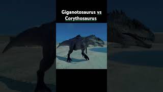 Giganotosaurus vs Corythosaurus jurassicworld jurassicworldevolution2 gaming shorts [upl. by Aryek]