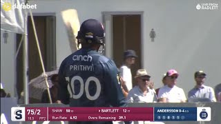 Prithvi Shaw 76 off 58 Balls  12 Fours 1 Six  Batting In One Day Cup Today 2024  Nor Vs Mdx [upl. by Berrie]