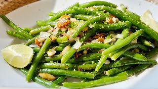 How To Cook Sautéed Green Beans With Almonds  A must try [upl. by Nicram]