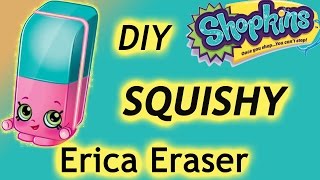 Shopkin Videos Erica Eraser Squishy Shopkins Season 4cookie swirl cshopkins DIYroxy ring [upl. by Leis504]