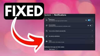 Notifications Not Working on Windows 11 RESOLVED [upl. by Asirb]