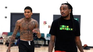 NLE Choppa Vs Quavo 1v1 Basketball Got Heated [upl. by Homans]