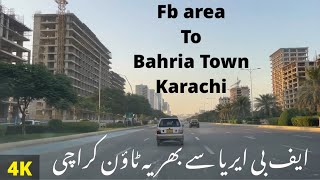 Karachi  FB area to Baheria Town  November 14 2022 [upl. by Jeralee482]