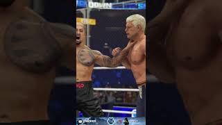 Cody Rhodes vs Solo Sikoa – WWE Title Steel Cage Match wwesmackdown wwe2k24 shorts [upl. by Bab]