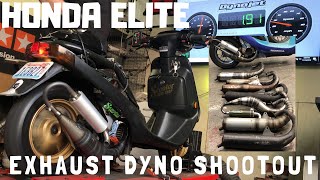 Honda dio elite dyno pipe shootout Part 1 [upl. by Angadreme]