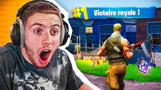 JAI RÉUSSI À FAIRE TOP 1 sur la MAP du CHAPITRE 1 de Fortnite  😍 oh les émotions [upl. by Litch]