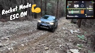 Dacia Duster 2024 4x4 Tackling Steep Hill Offroad [upl. by Xylon]