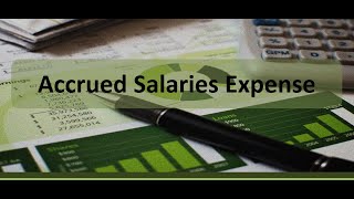 Adjusting Entry Example Accrued Salaries Expense [upl. by Aynahs]