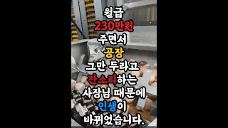 월급 230만원 주는 사장님의 잔소리로 인생이 달라졌어요 [upl. by Poirer807]