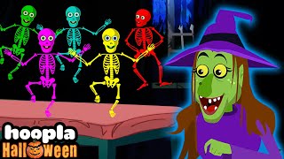 Five Funny Skeletons  Spooky Scary Song For Kids  Hoopla Halloween [upl. by Ainslee]