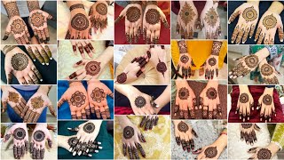 50 Beautiful ðŸ¤© Gol Tikki Mehendi Designs  Gol tikki henna  50 Mehendi Design Easy ðŸ˜®ðŸ˜âœ¨ [upl. by Aiden483]