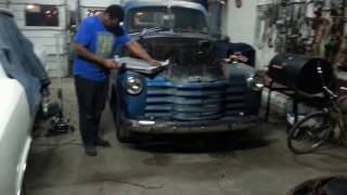 1951 Chevrolet radiator install Timeless Automotives [upl. by Hardman]