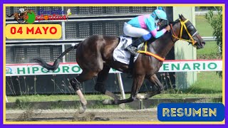 ✅RESUMEN 📽 sábado 04 MAYO 2024 carreras caballos🏇 en el V Centenario💰 [upl. by Yeniffit]