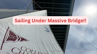 Sailing under Cooper River Bridge in Charleston [upl. by Barimah]