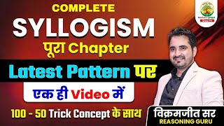 Complete Syllogism Reasoning  Latest Questions  All Concepts and Short Tricks  By Vikramjeet Sir [upl. by Oniuqa]