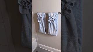 Easy and Elegant Decorative Towel Folding Ideas for Your Bathroom  simple towel art in housekeeping [upl. by Aicilf767]