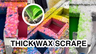 thick wax scrape compilation  scrapey scrapey [upl. by Ayaros858]