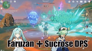 Sucrose DPS  Faruzan Support  Genshin impact [upl. by Essy]