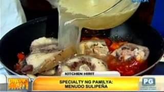 Unang Hirit Kitchen Hirit Menudo Sulipeña [upl. by Nevets]