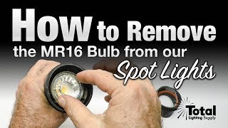 How to Quickly Remove the MR16 bulb from our LED Spot Light by Total Outdoor Lighting [upl. by Byrle]