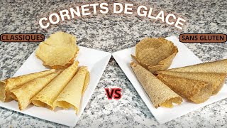 CORNET DE GLACE  2 versions à base de céréalesFarine de blé vs Farine de mil Bonus SORBET FRUITÉ [upl. by Eimam]