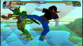 Androids vs Cell we will never be absorbed  Dragon Ball Z Budokai Tenkaichi 3 Player vs COM [upl. by Gracye814]