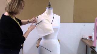 Tutorial Draping the Convertable Collar [upl. by Llerehc]