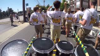 Damascus HS Drumline Labor Day Parade 2015 [upl. by Coop837]