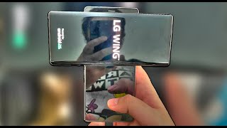 I JUST PICKED UP THE COOLEST PHONE EVER MADE LG WING 5G UNBOXING AND FIRST IMPRESSIONS [upl. by Zabrina]