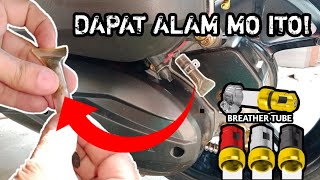 cleaning Crankcase Breather Tube of honda click 125i v2  para saan nga ba ito [upl. by Odlamur]